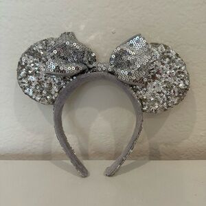 Disney Silver Sequin Minnie Ears 2012 Collection